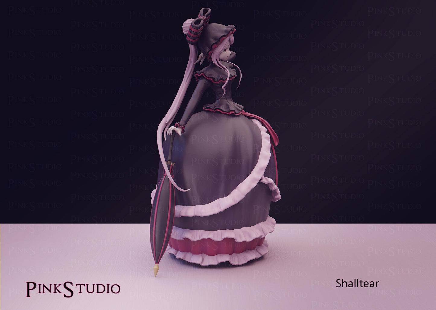 Vampire Girl Model Kit | 3D Resin Printed Figurine | Pink Studio