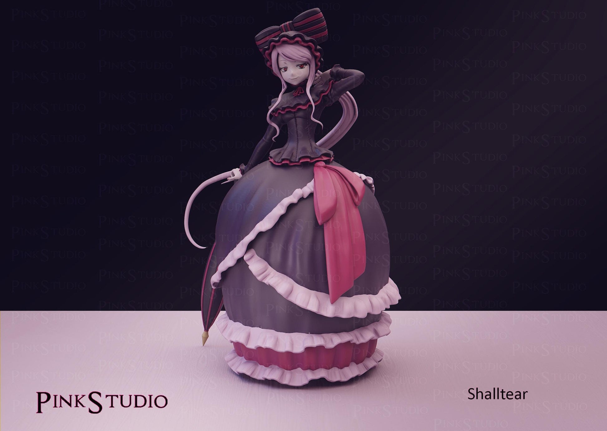Vampire Girl Model Kit | 3D Resin Printed Figurine | Pink Studio