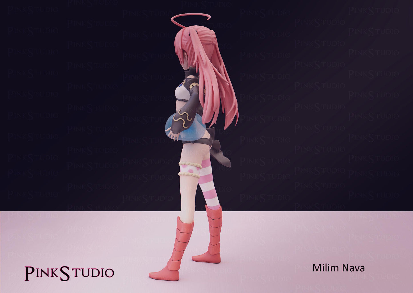 Dragonoid Girl Model Kit | 3D Resin Printed Figurine | Pink Studio