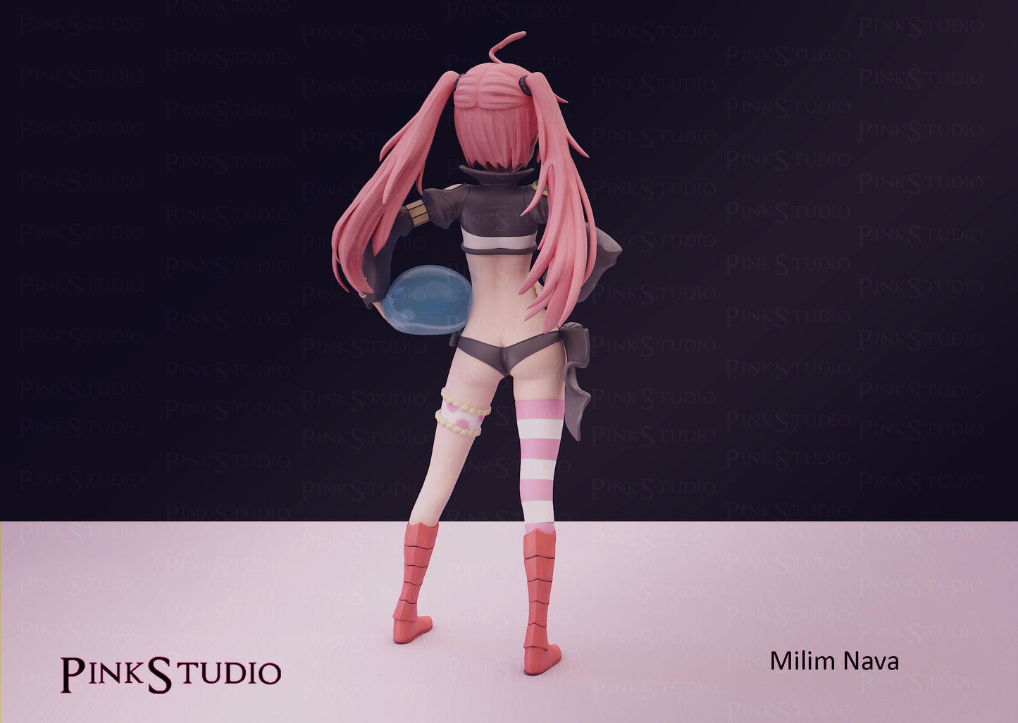 Dragonoid Girl Model Kit | 3D Resin Printed Figurine | Pink Studio
