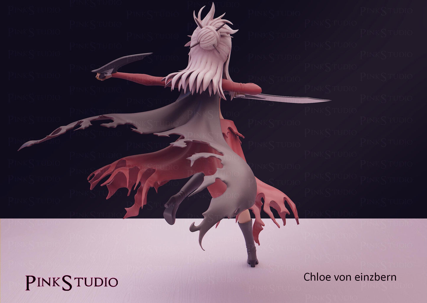 Warrior Girl Model Kit | 3D Resin Printed Figurine | Pink Studio