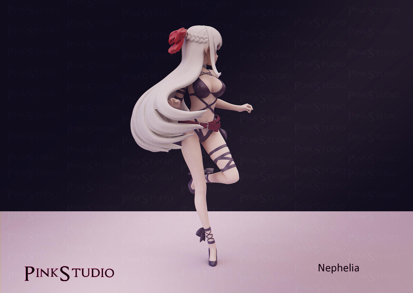 Elf Girl Model Kit | 3D Resin Printed Figurine | Pink Studio