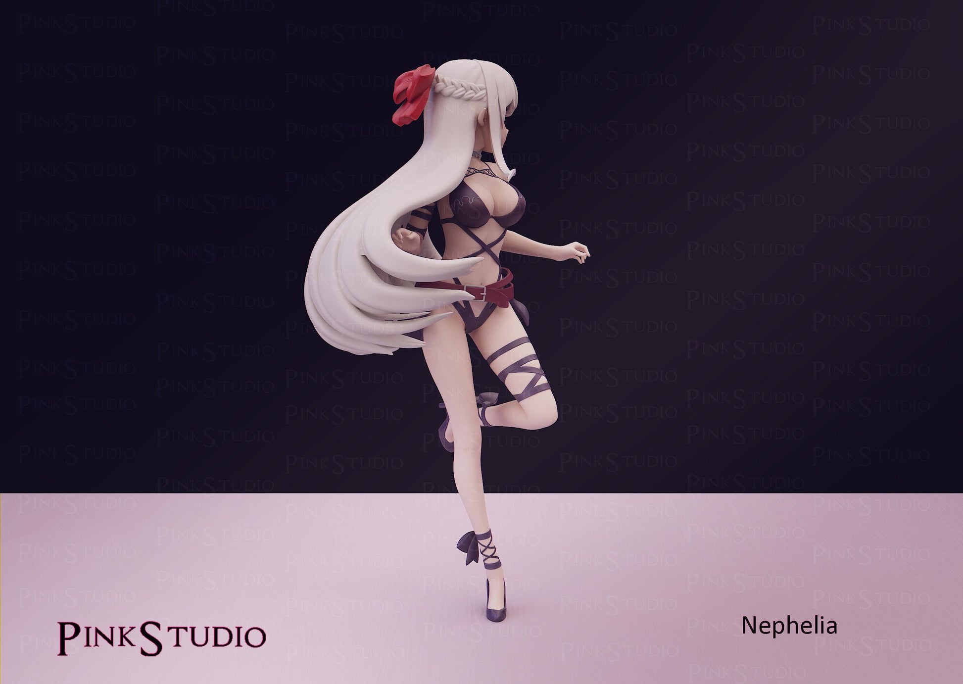 Elf Girl Model Kit | 3D Resin Printed Figurine | Pink Studio