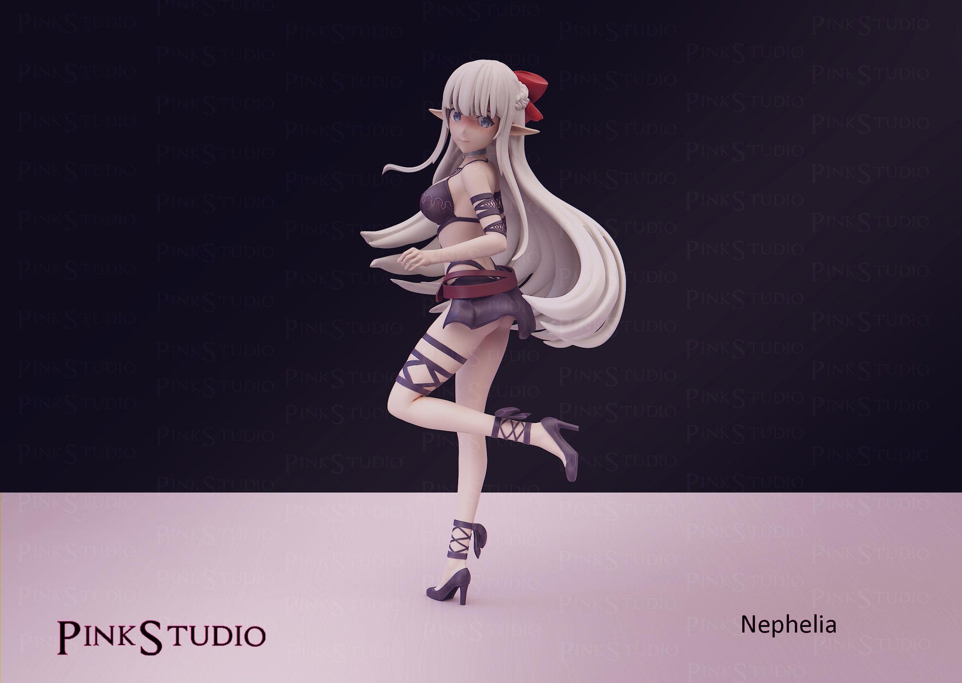 Elf Girl Model Kit | 3D Resin Printed Figurine | Pink Studio