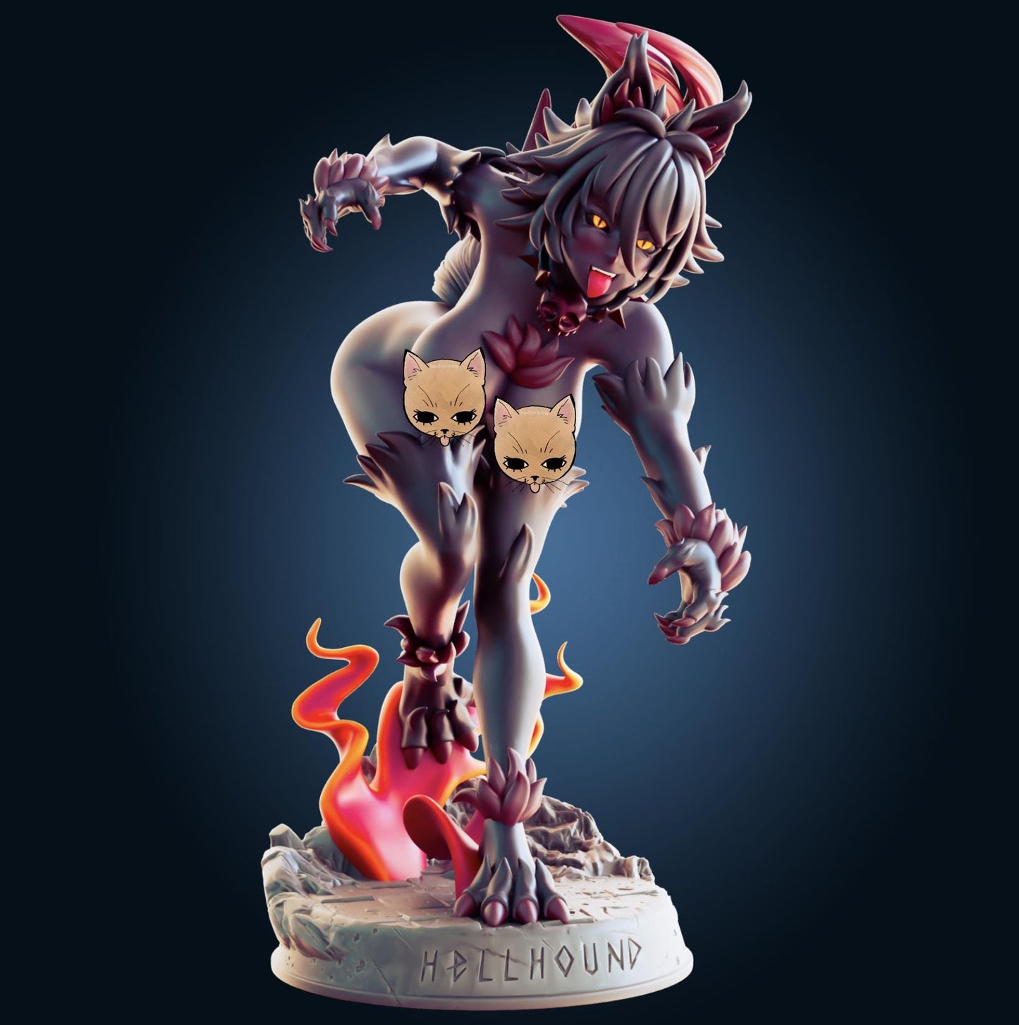 Hellhound Model Kit | 3D Resin Printed Figurine | Officer Rhu