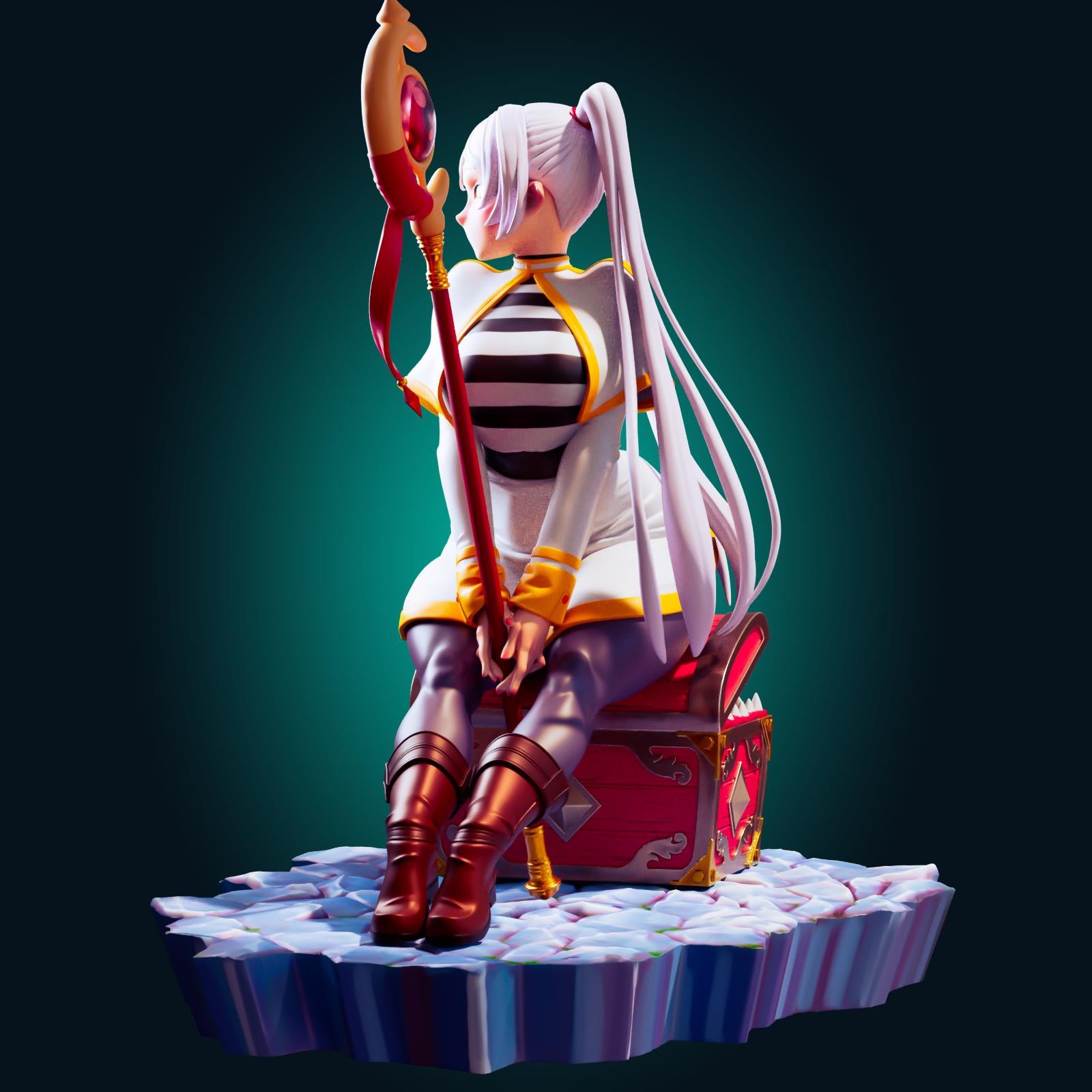 Mage Girl Model Kit | 3D Resin Printed Figurine | Officer Rhu