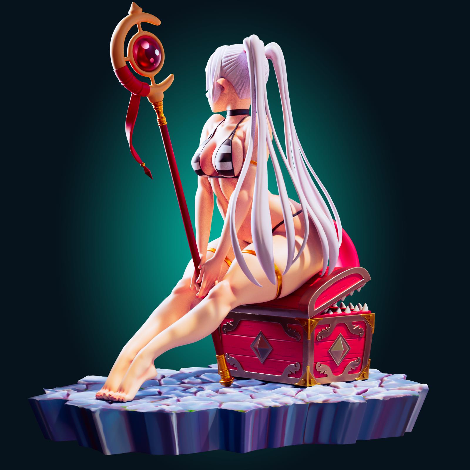 Mage Girl Model Kit | 3D Resin Printed Figurine | Officer Rhu