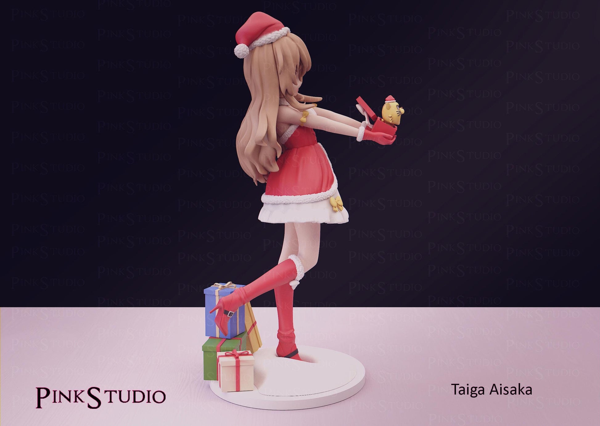 Christmas Model Kit | 3D Resin Printed Figurine | Pink Studio