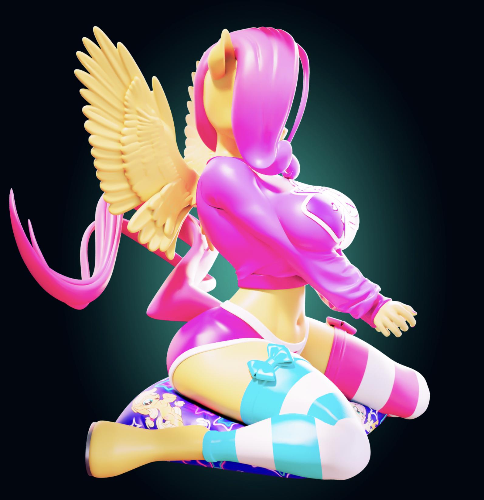 Pegasus Girl Model Kit | 3D Resin Printed Figurine | Officer Rhu