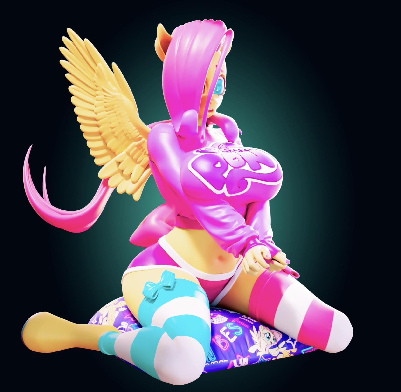 Pegasus Girl Model Kit | 3D Resin Printed Figurine | Officer Rhu