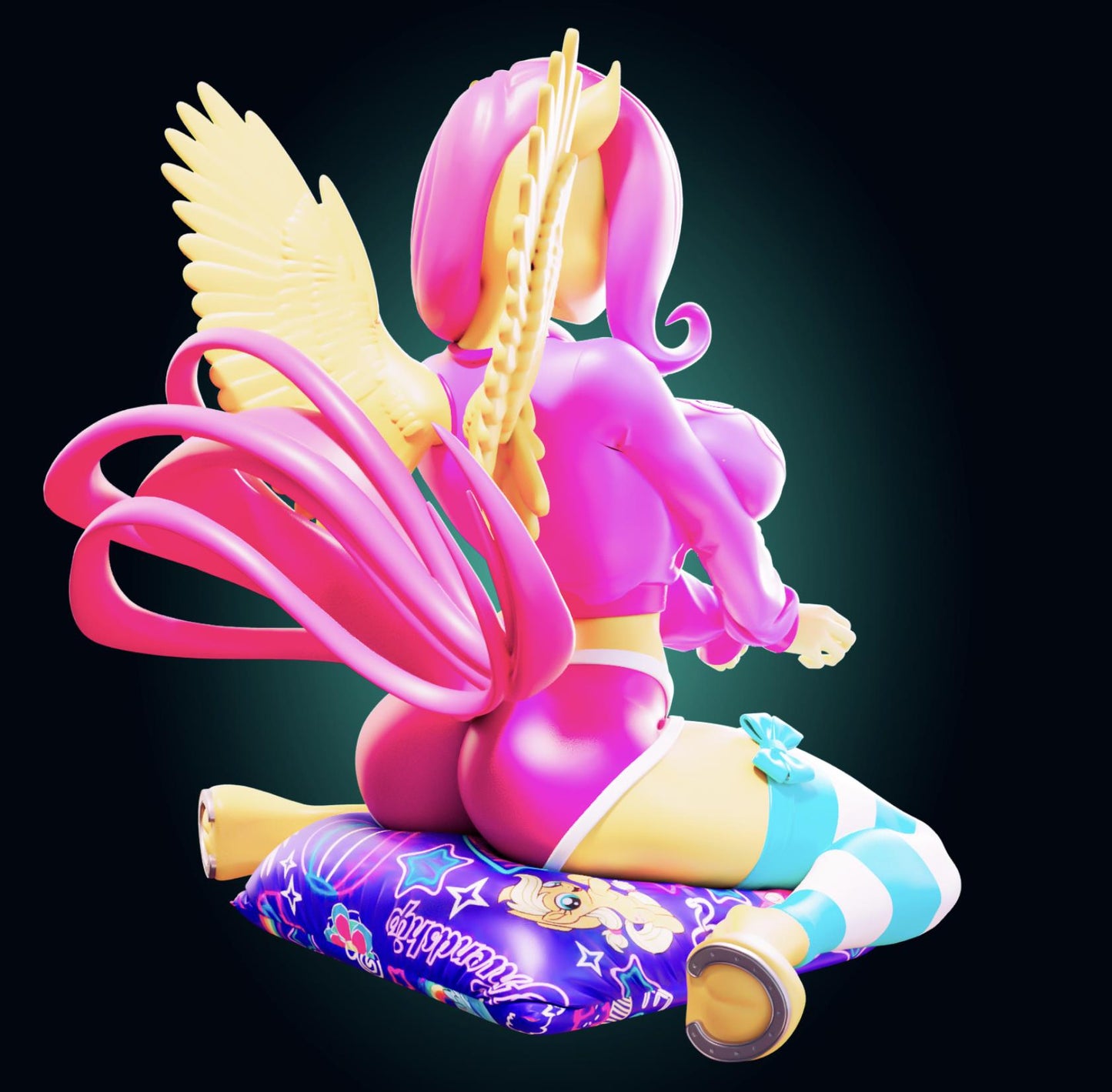 Pegasus Girl Model Kit | 3D Resin Printed Figurine | Officer Rhu