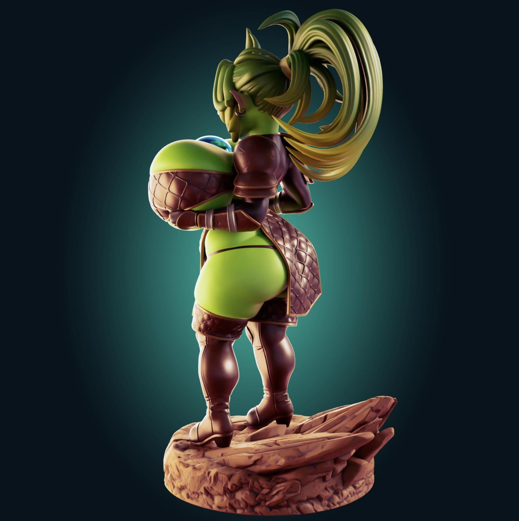 Goblin Girl Model Kit | 3D Resin Printed Figurine | Officer Rhu