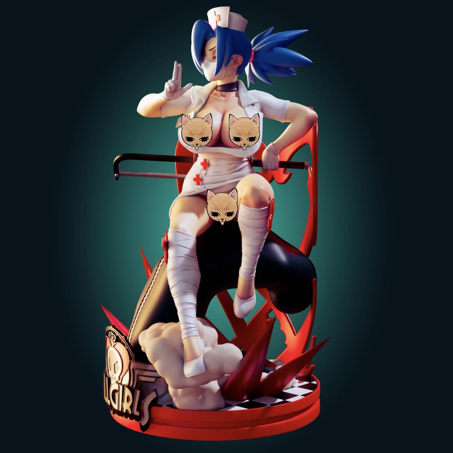 Nurse Girl Model Kit | 3D Resin Printed Figurine | Officer Rhu