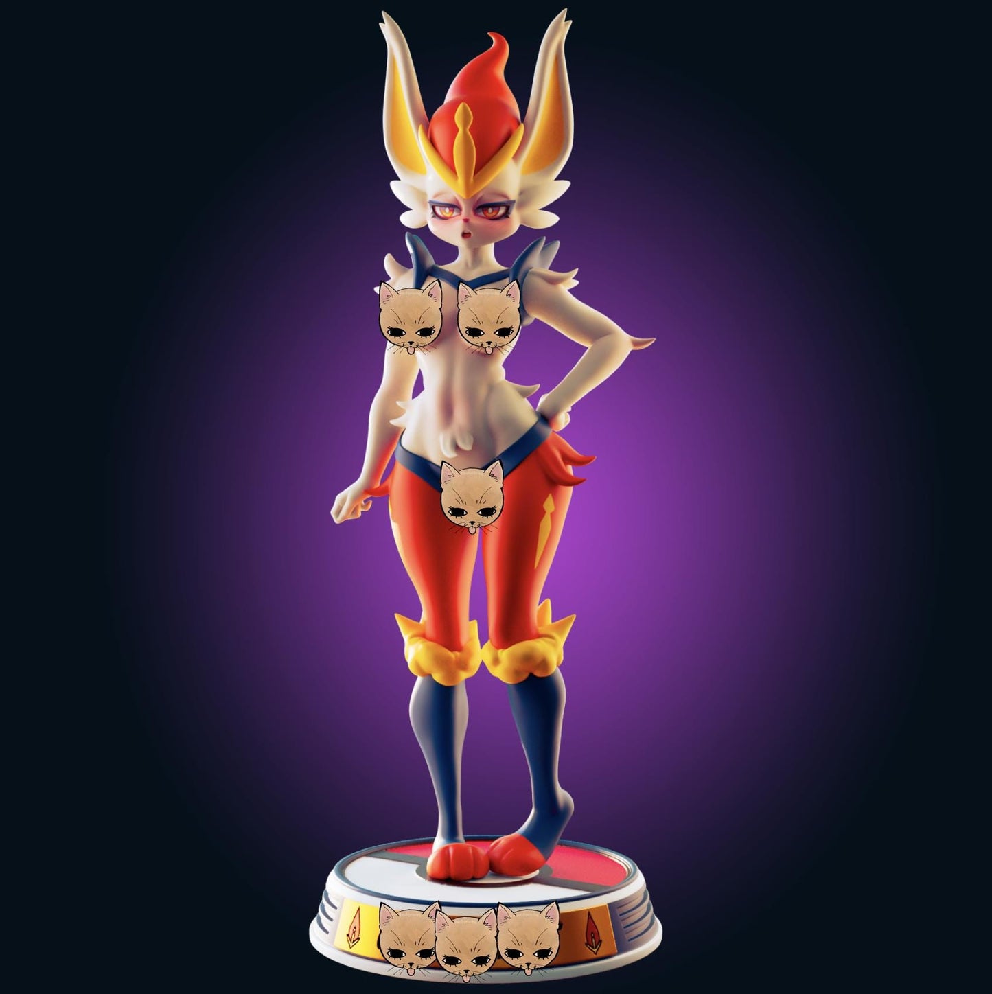 Fire Rabbit Model Kit | 3D Resin Printed Figurine | Officer Rhu