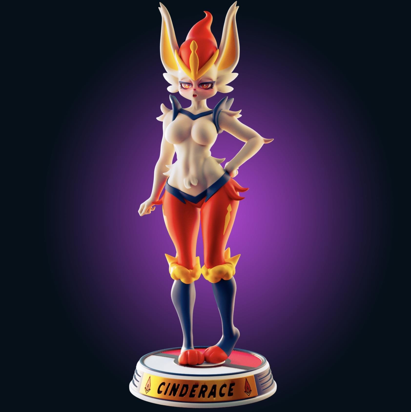 Fire Rabbit Model Kit | 3D Resin Printed Figurine | Officer Rhu