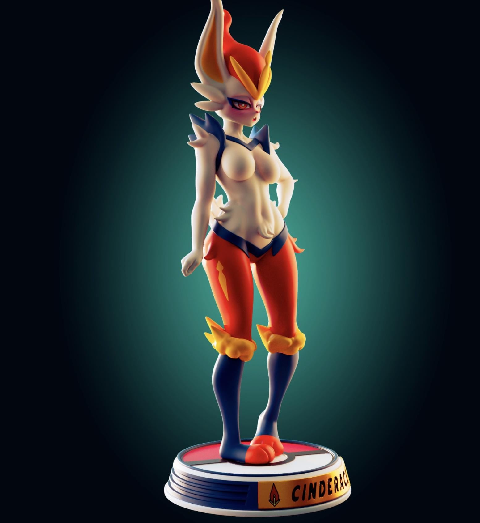 Fire Rabbit Model Kit | 3D Resin Printed Figurine | Officer Rhu