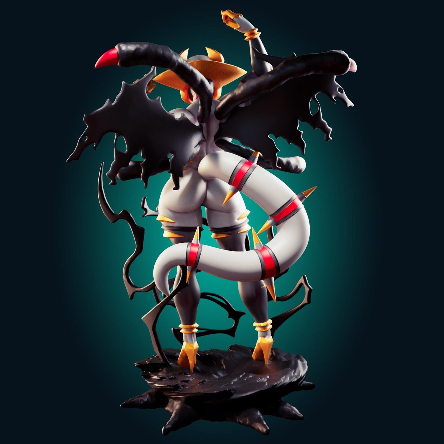 Ghost Dragon Girl Model Kit | 3D Resin Printed Figurine | Officer Rhu