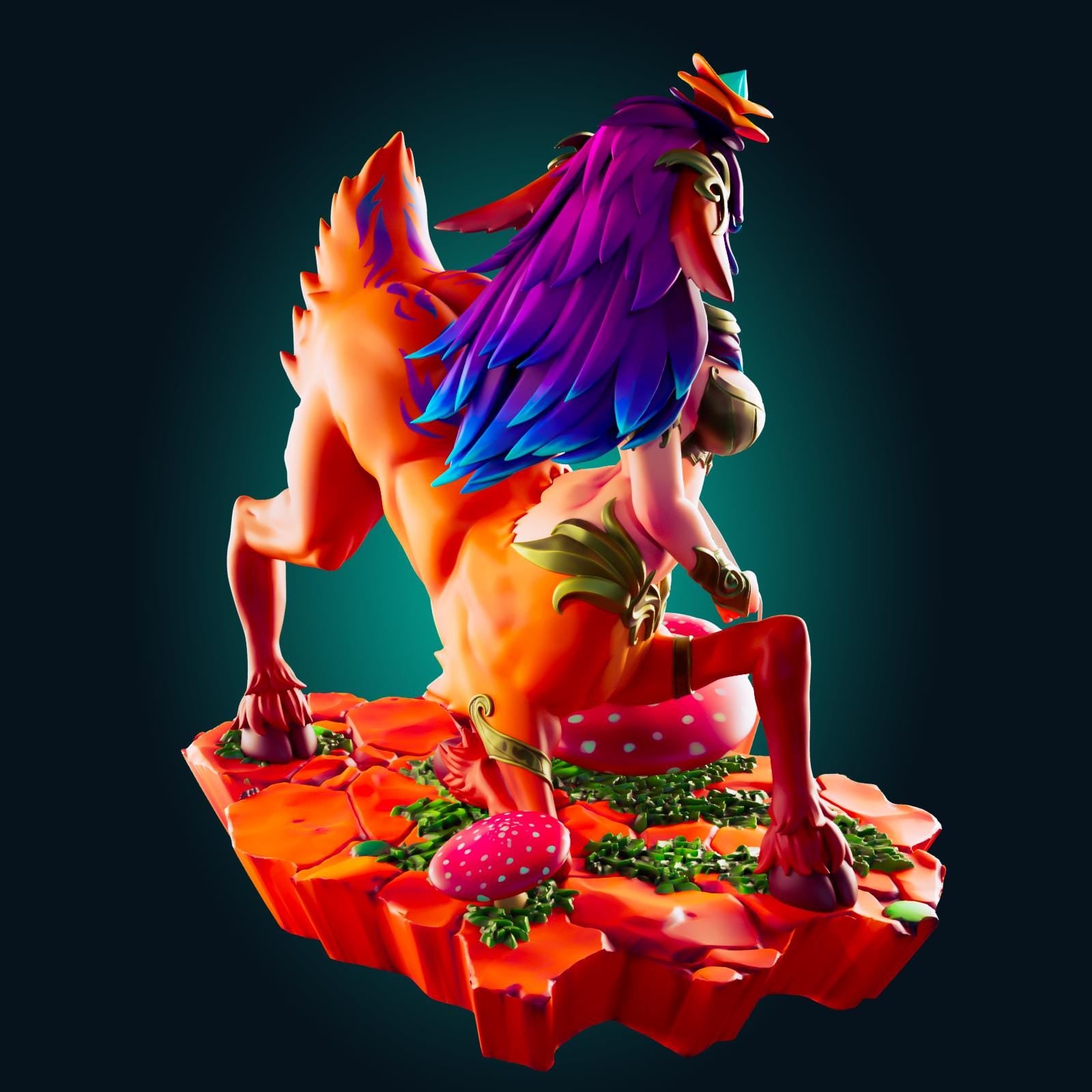 Fawn Girl Model Kit | 3D Resin Printed Figurine | Officer Rhu