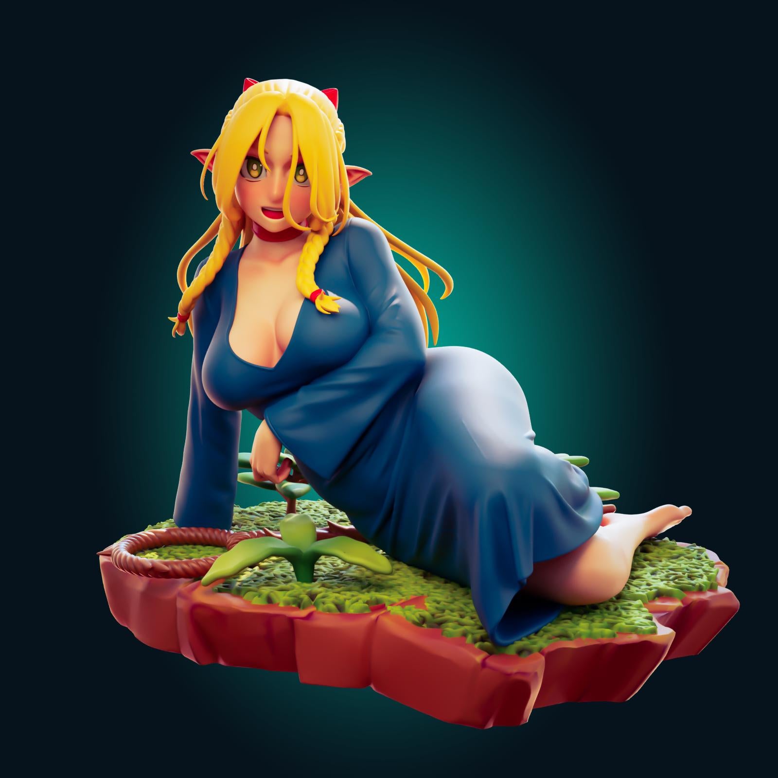 Elf Girl Model Kit | 3D Resin Printed Figurine | Officer Rhu