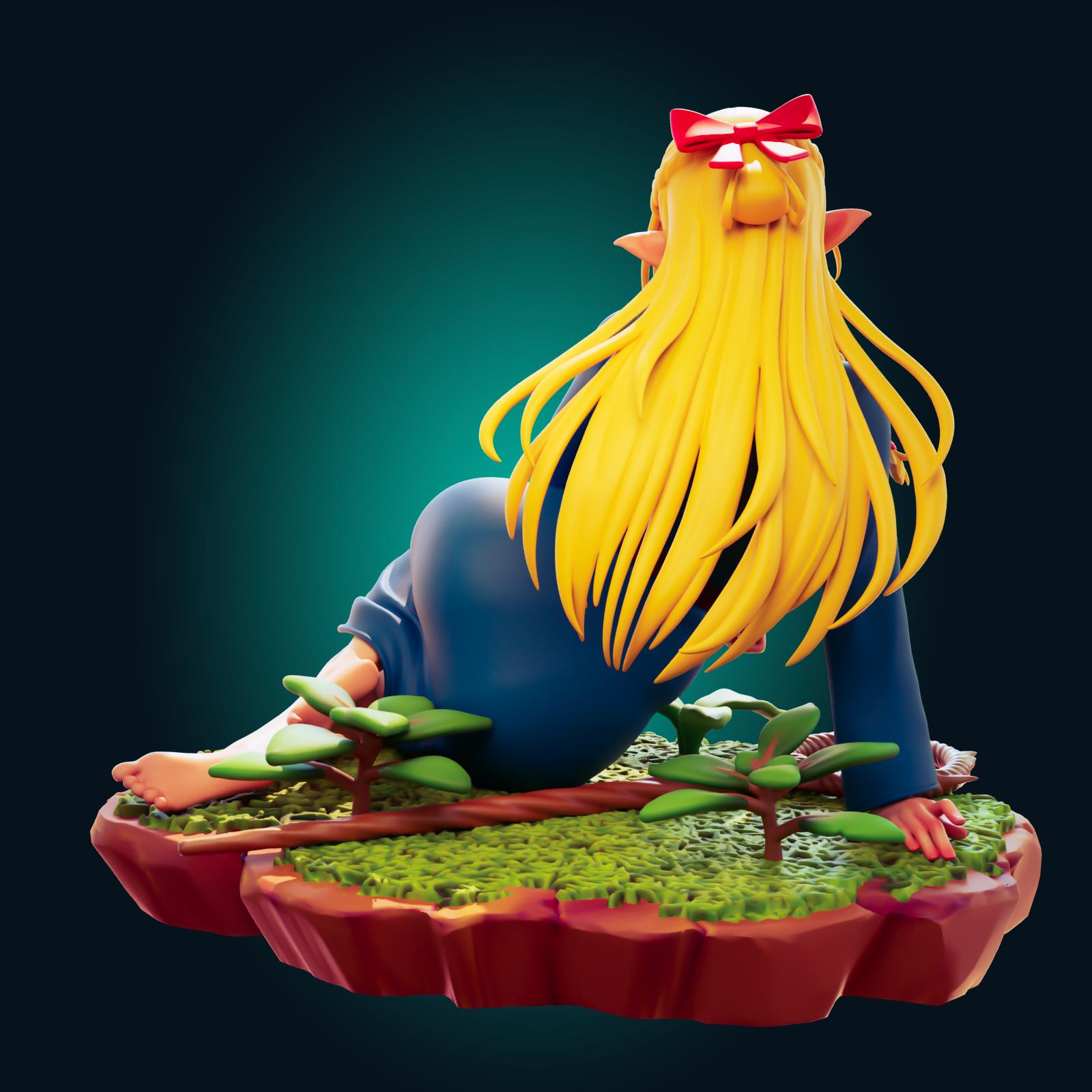 Elf Girl Model Kit | 3D Resin Printed Figurine | Officer Rhu