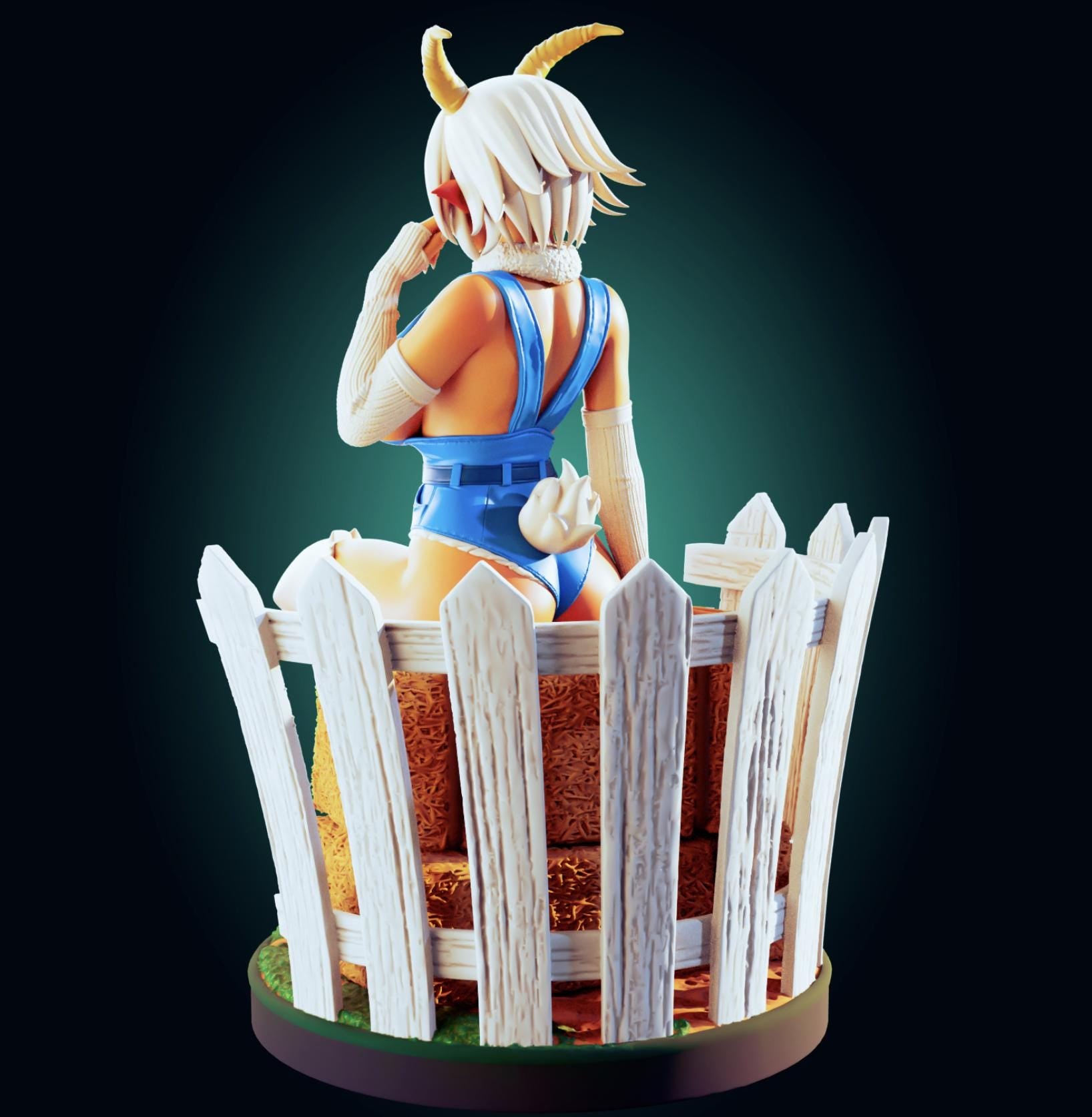 Goat Girl Model Kit | 3D Resin Printed Figurine | Officer Rhu
