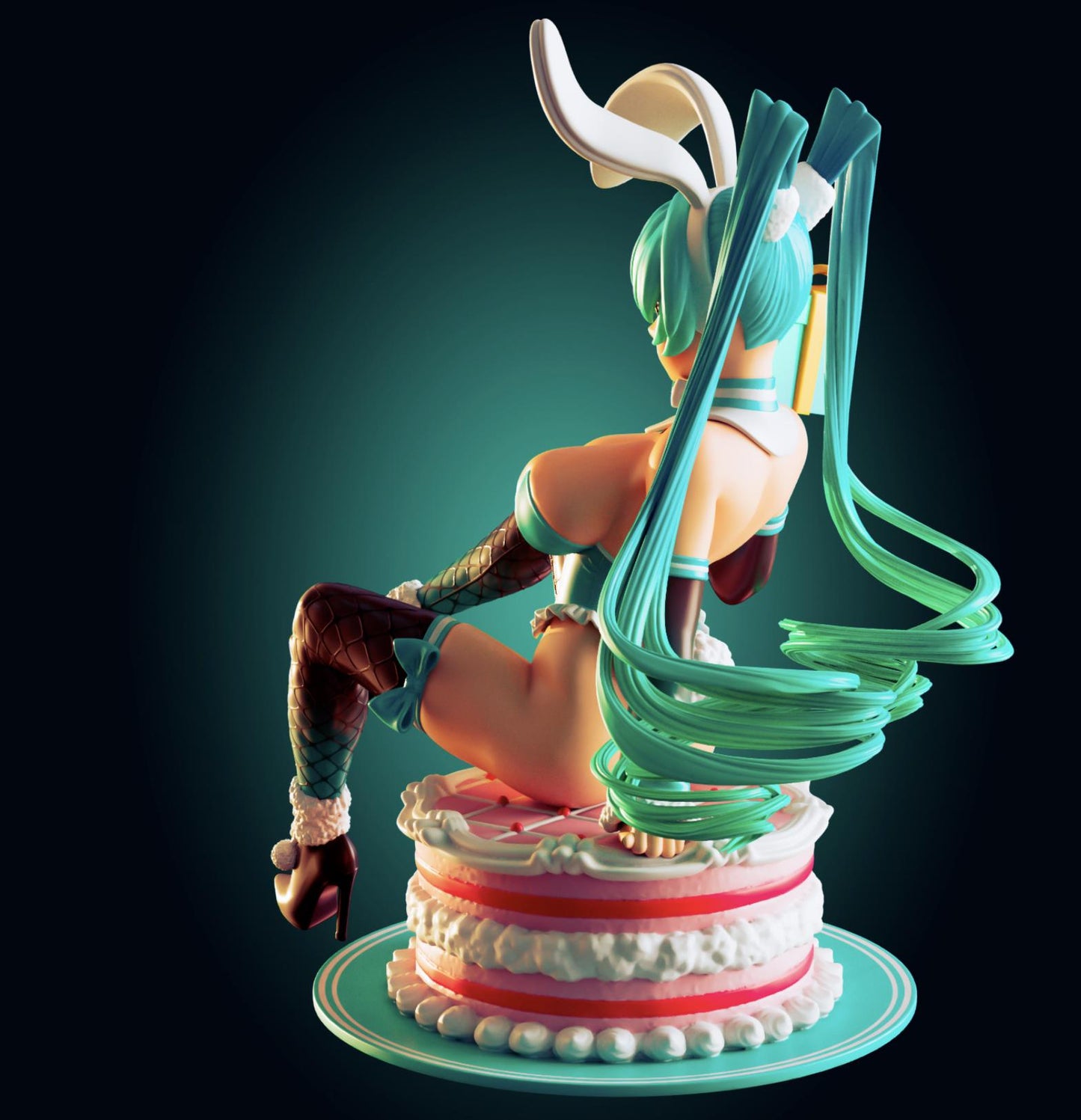 Vocaloid Bunny Girl Model Kit | 3D Resin Printed Figurine | Officer Rhu