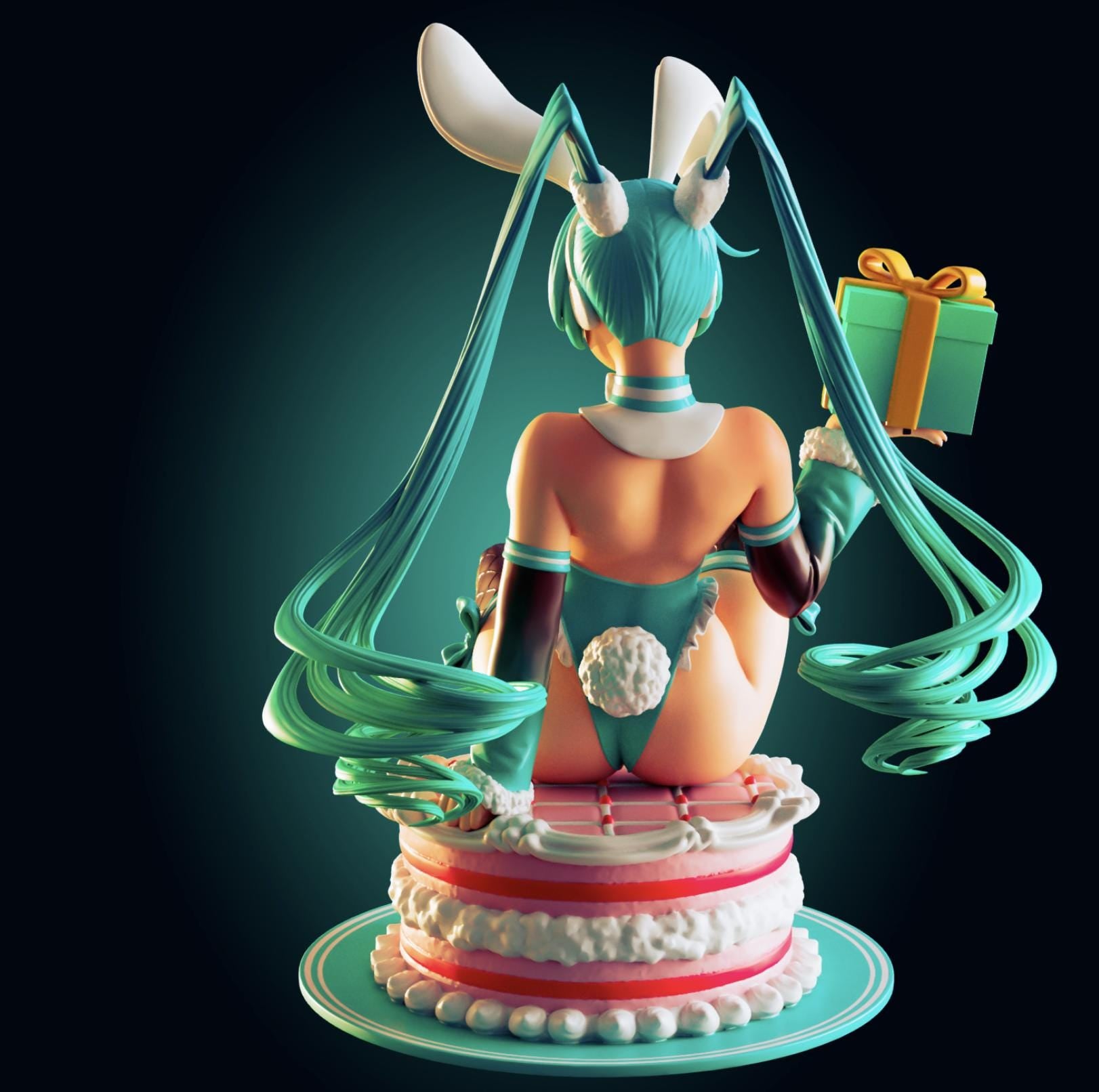 Vocaloid Bunny Girl Model Kit | 3D Resin Printed Figurine | Officer Rhu