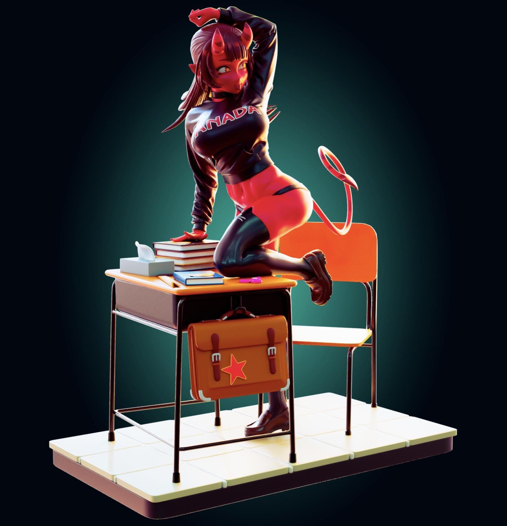 Succubus Model Kit | 3D Resin Printed Figurine | Officer Rhu