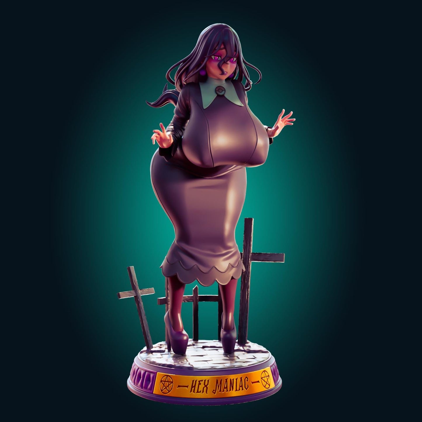 Witch Girl Model Kit | 3D Resin Printed Figurine | Officer Rhu