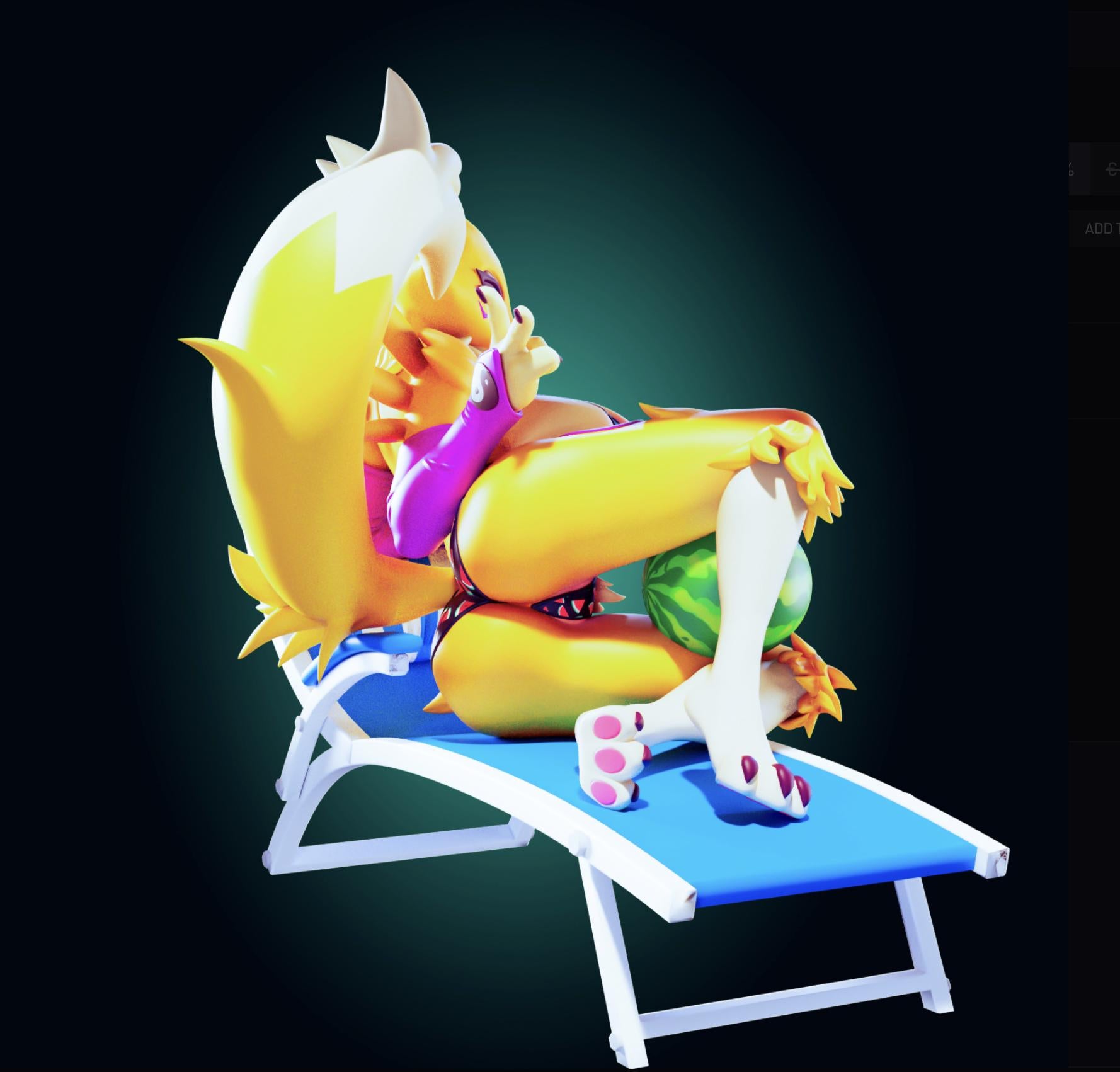 Fox Girl Model Kit | 3D Resin Printed Figurine | Officer Rhu