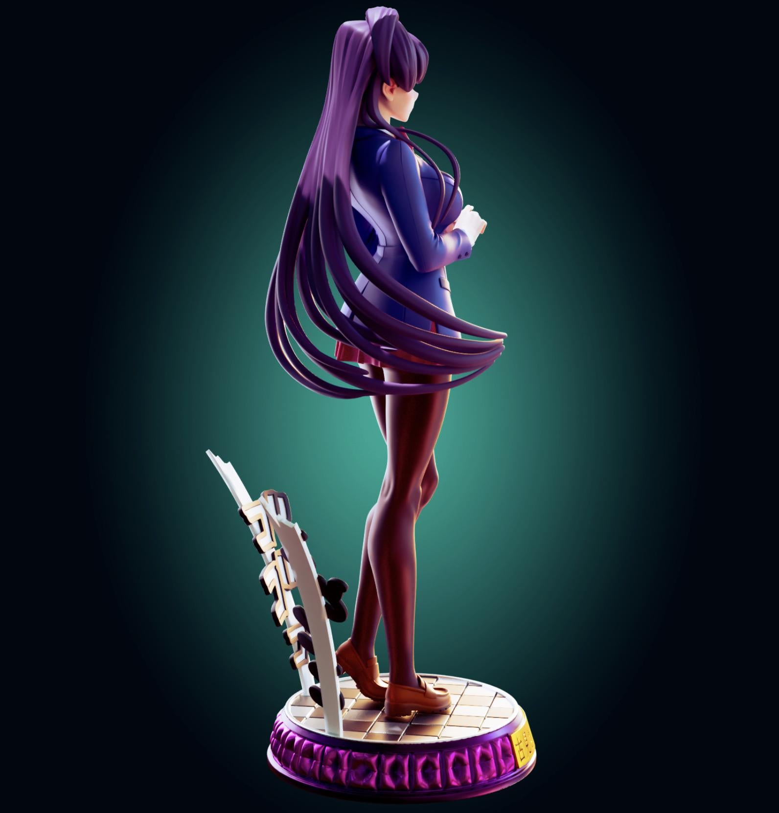 Japanese Schoolgirl Model Kit | 3D Resin Printed Figurine | Officer Rhu