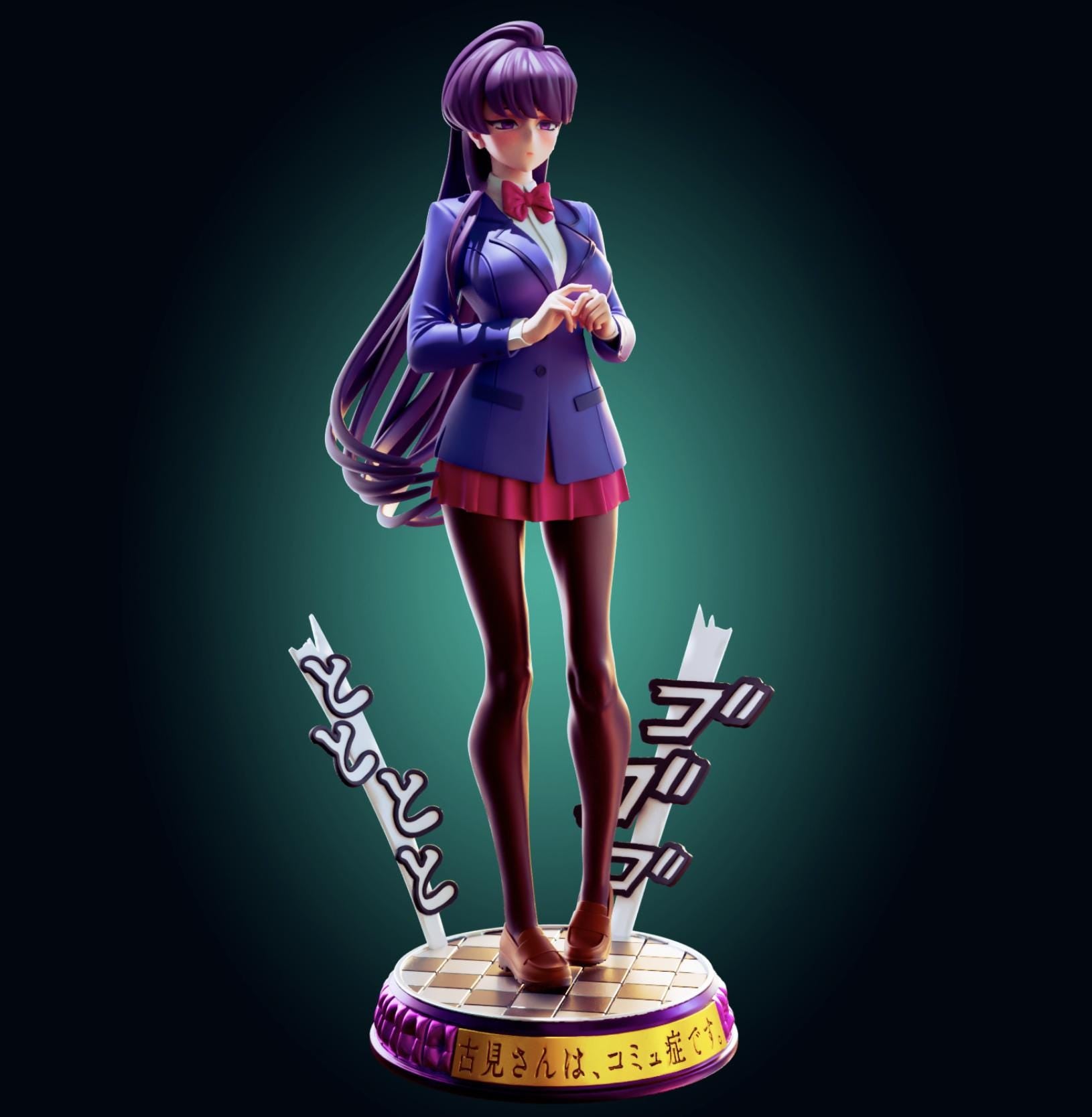 Japanese Schoolgirl Model Kit | 3D Resin Printed Figurine | Officer Rhu