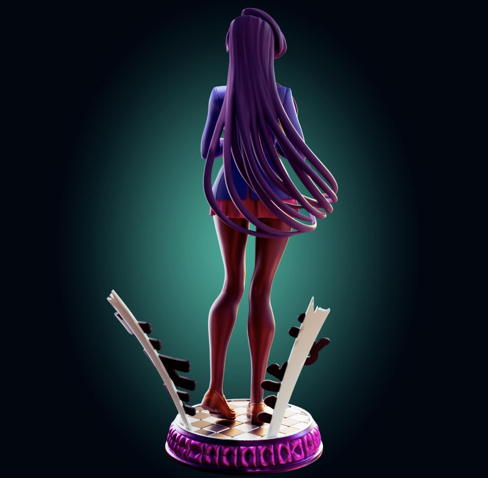Japanese Schoolgirl Model Kit | 3D Resin Printed Figurine | Officer Rhu