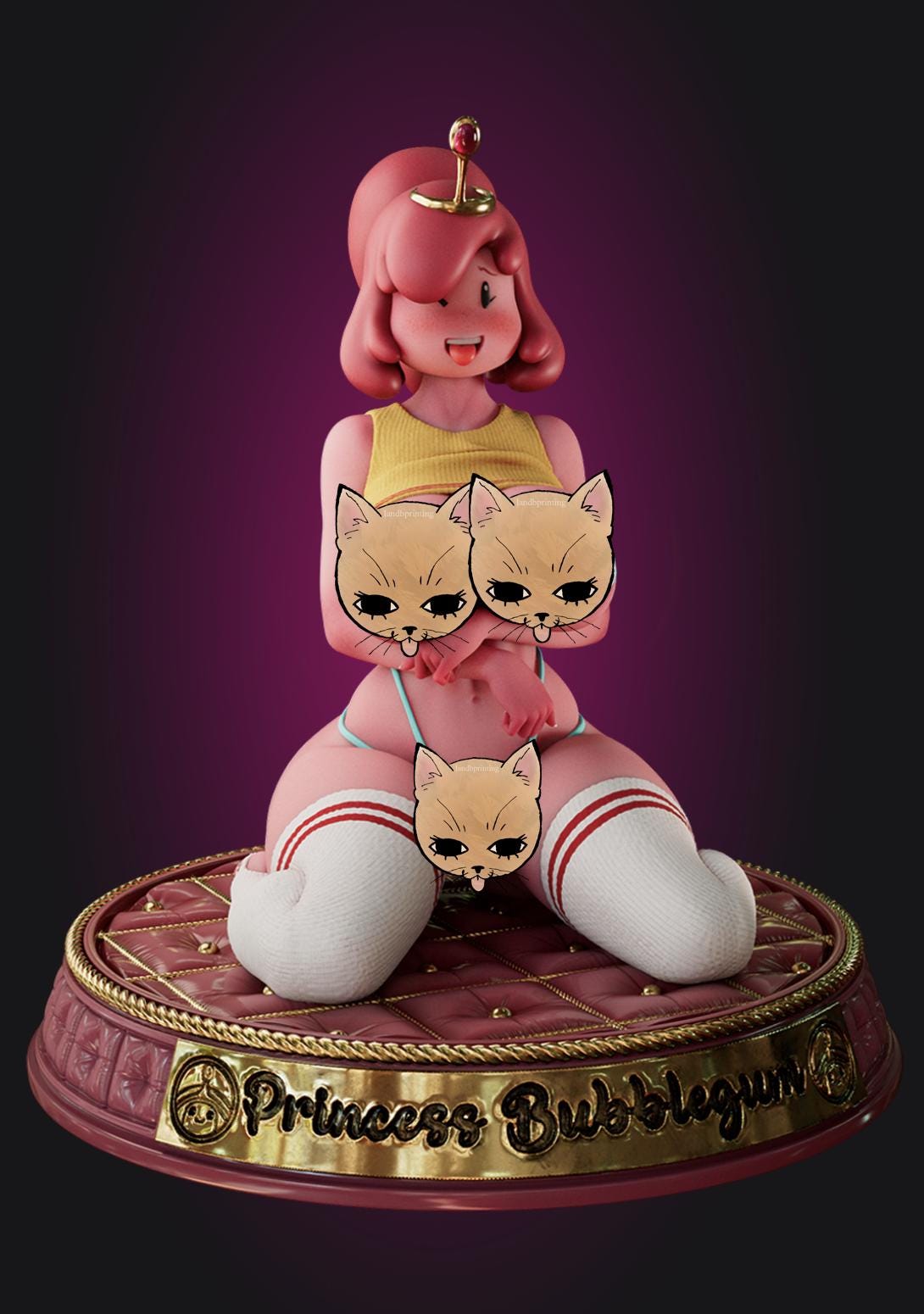 Pink Princess Model Kit | 3D Resin Printed Figurine | Officer Rhu