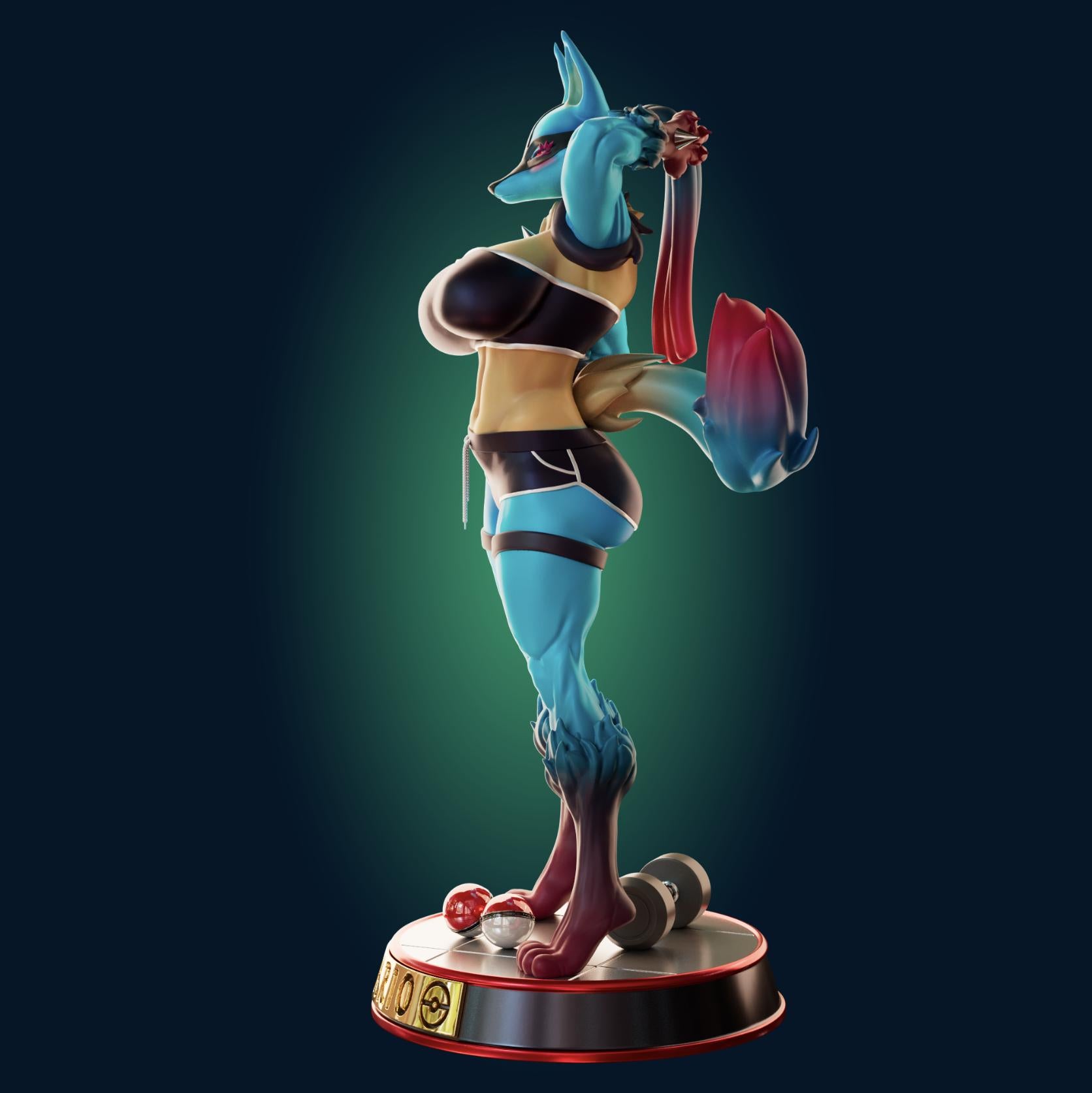 Wolf Girl Model Kit | 3D Resin Printed Figurine | Officer Rhu