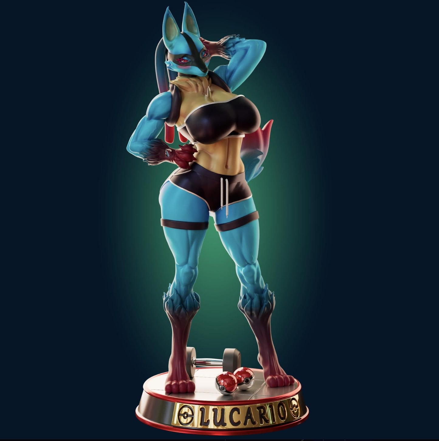 Wolf Girl Model Kit | 3D Resin Printed Figurine | Officer Rhu