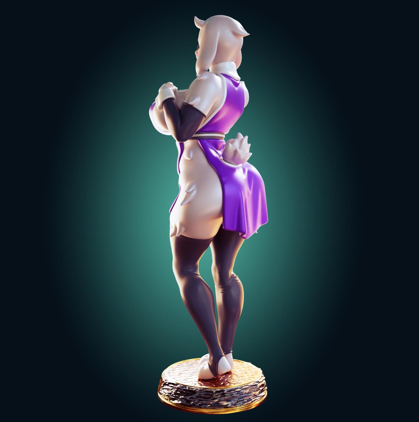 Goat Mom Model Kit | 3D Resin Printed Figurine | Officer Rhu