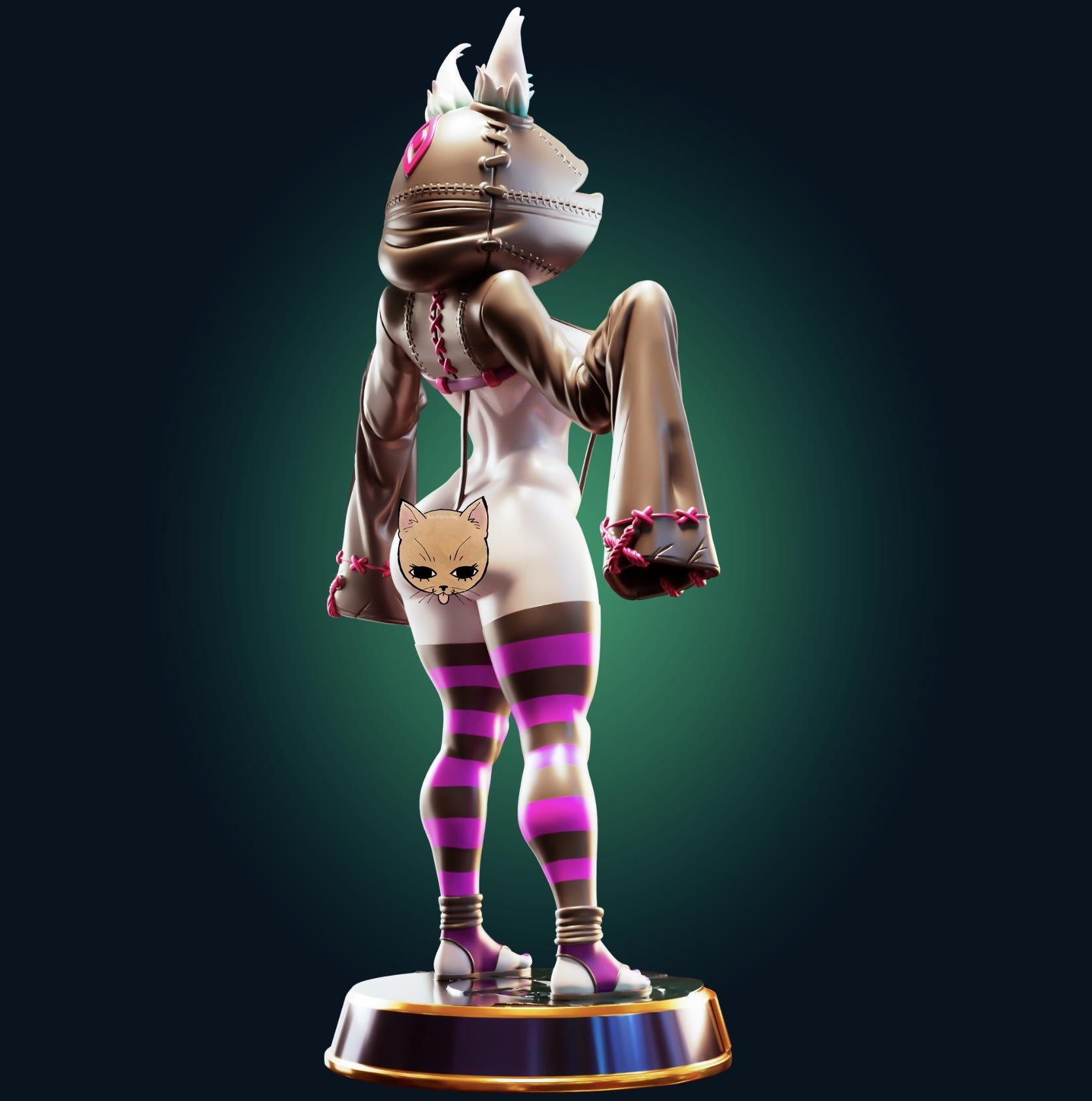 Emo Girl Model Kit | 3D Resin Printed Figurine | Officer Rhu