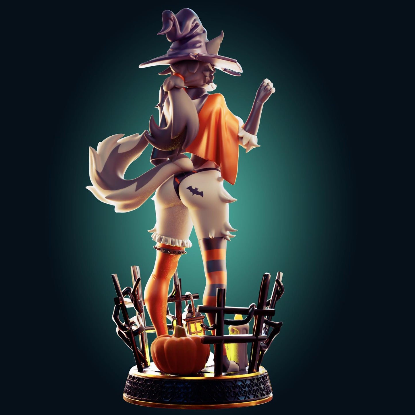 Wolf Girl Model Kit | 3D Resin Printed Figurine | Officer Rhu