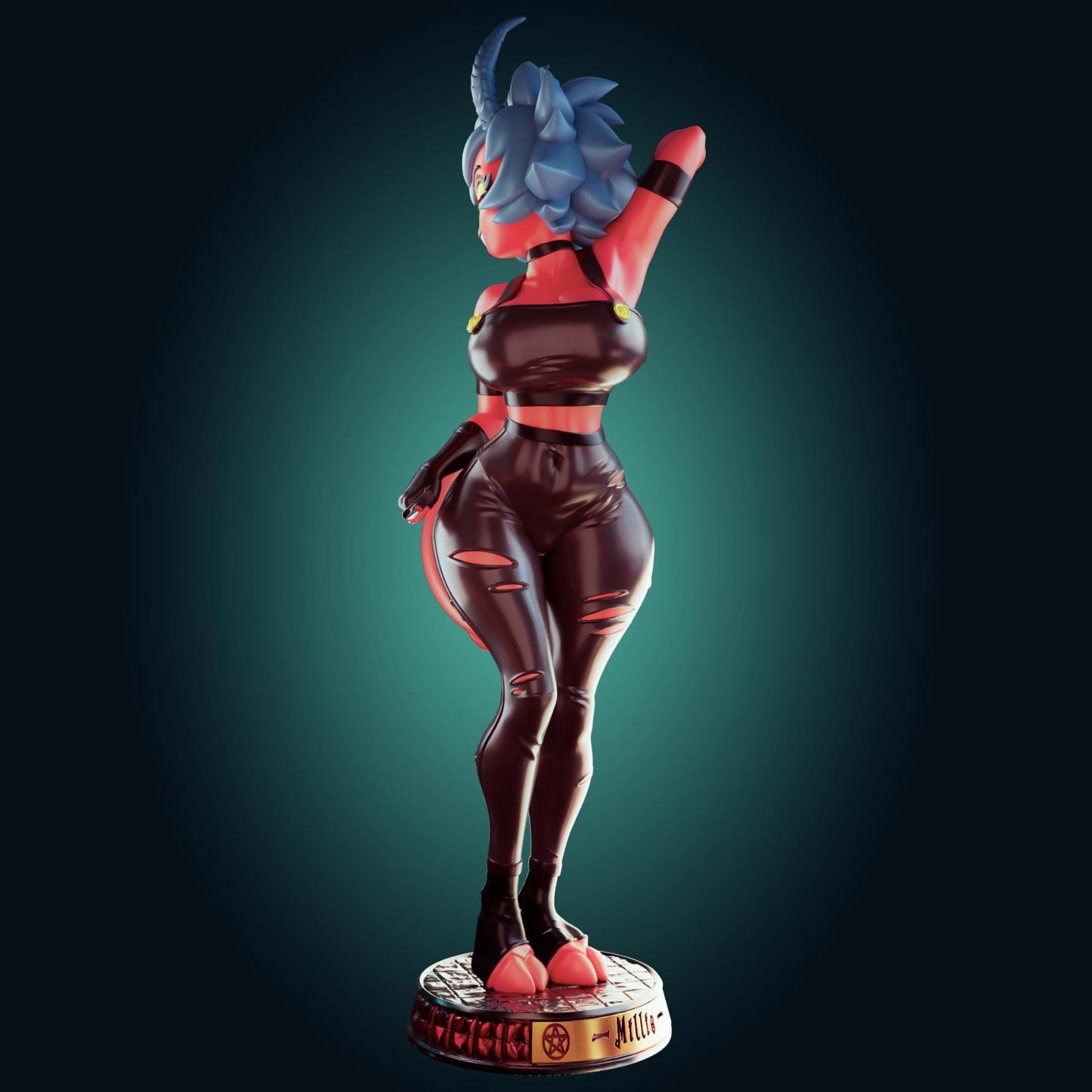 Demon Girl Model Kit | 3D Resin Printed Figurine | Officer Rhu