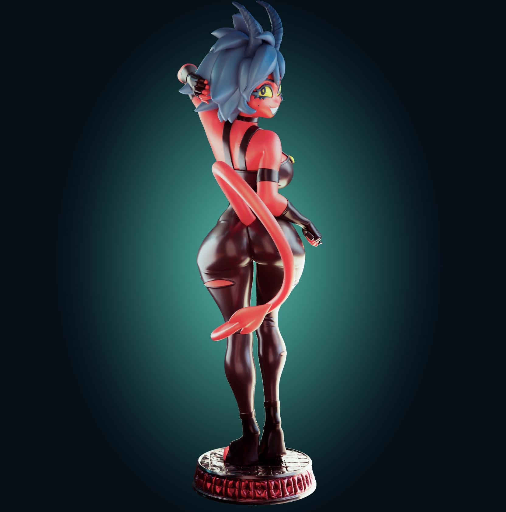 Demon Girl Model Kit | 3D Resin Printed Figurine | Officer Rhu