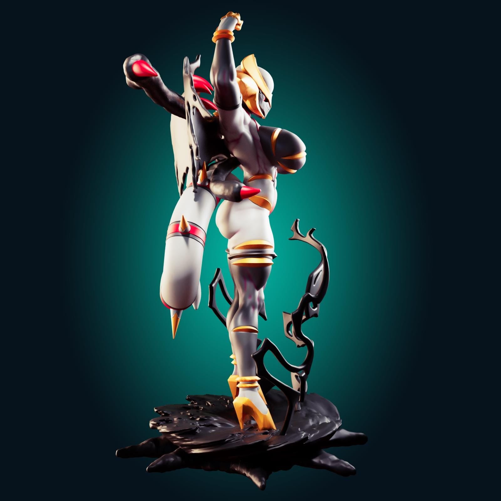 Ghost Dragon Girl Model Kit | 3D Resin Printed Figurine | Officer Rhu