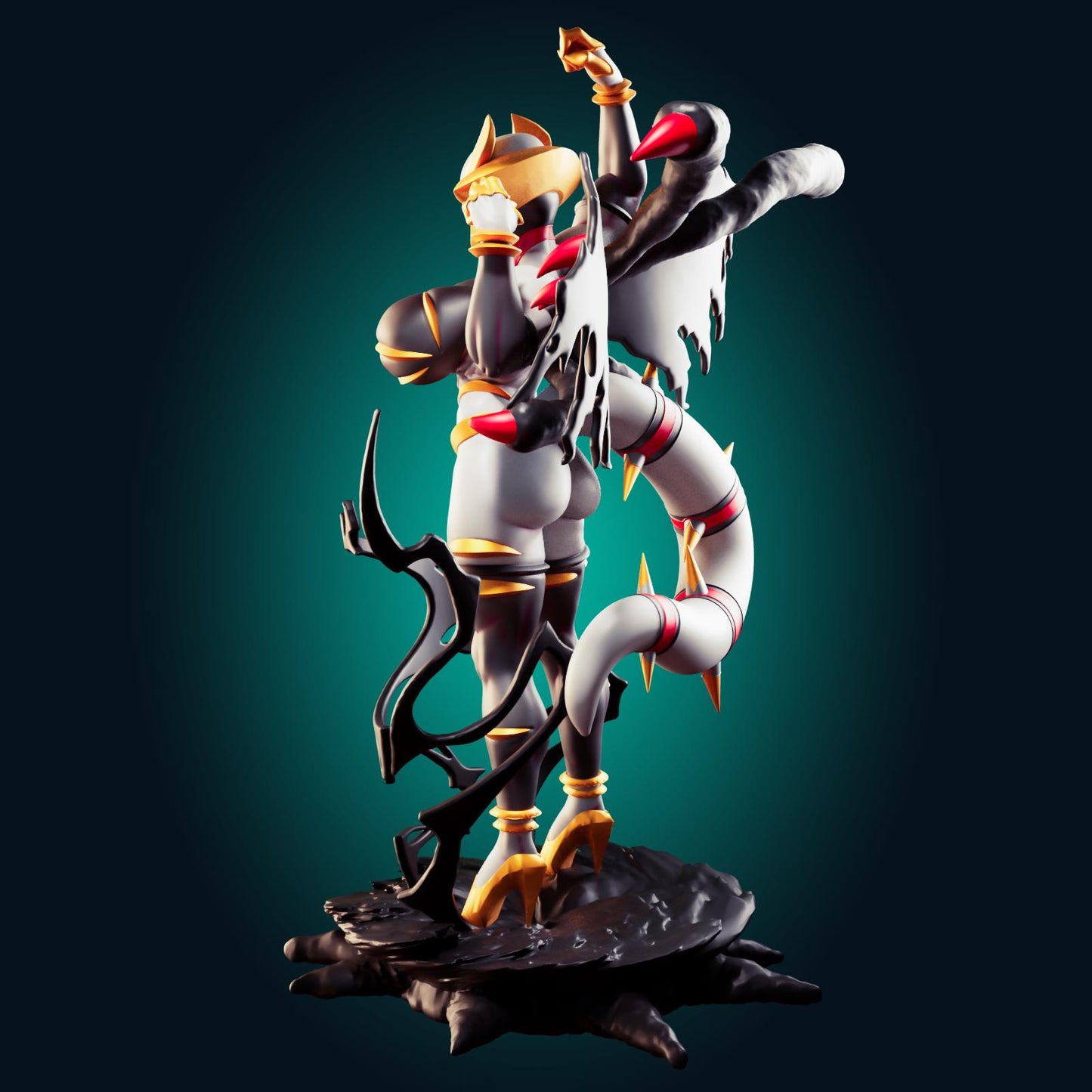Ghost Dragon Girl Model Kit | 3D Resin Printed Figurine | Officer Rhu