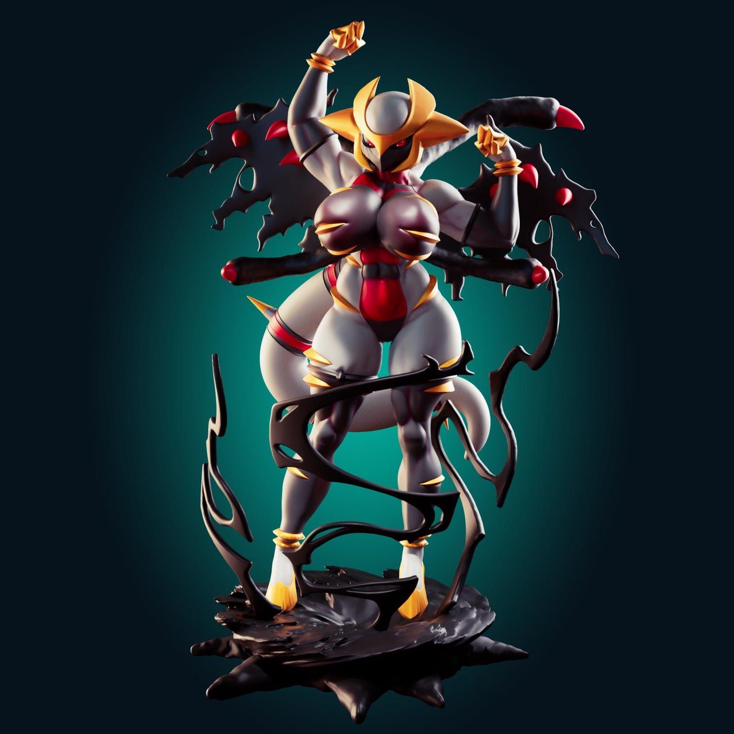 Ghost Dragon Girl Model Kit | 3D Resin Printed Figurine | Officer Rhu