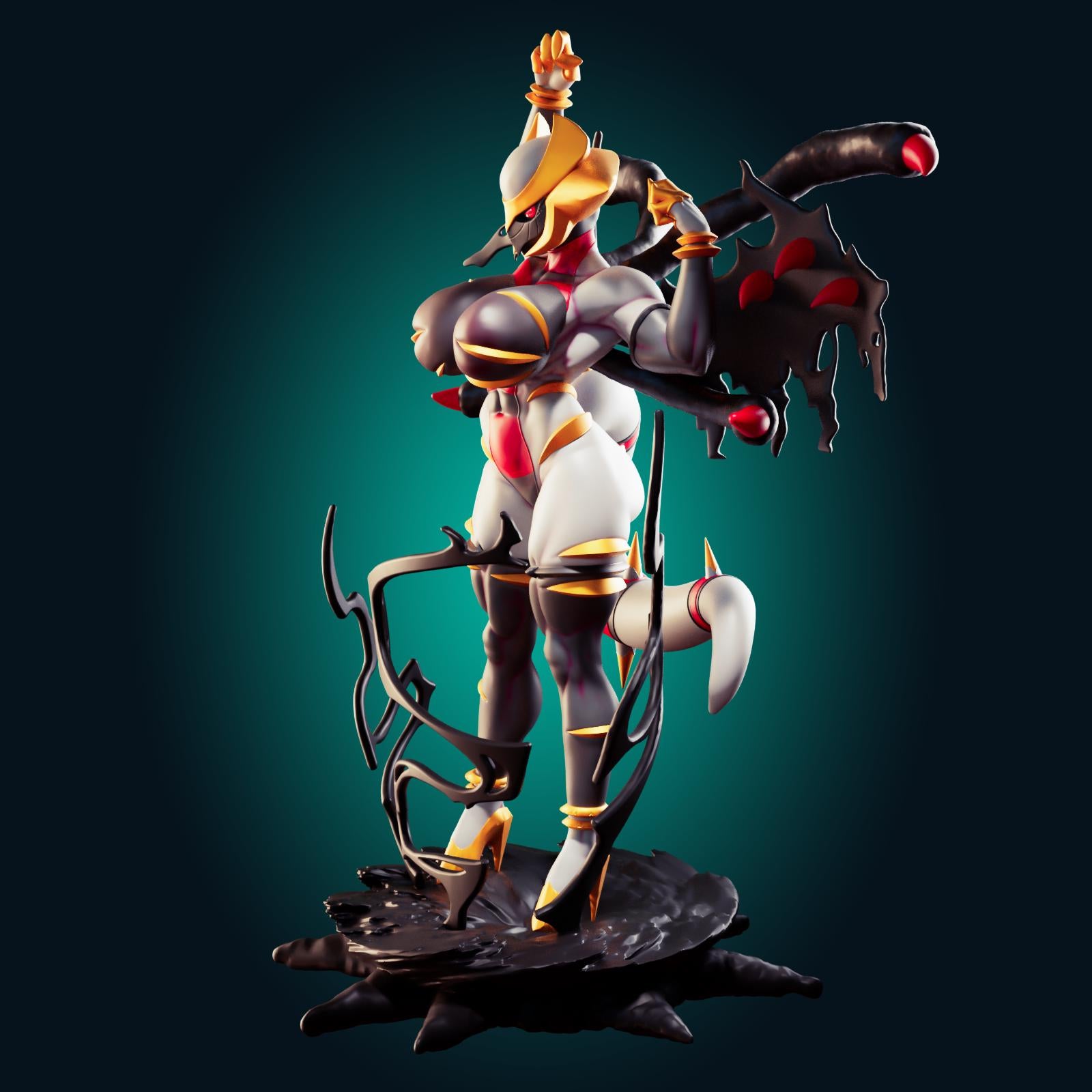 Ghost Dragon Girl Model Kit | 3D Resin Printed Figurine | Officer Rhu