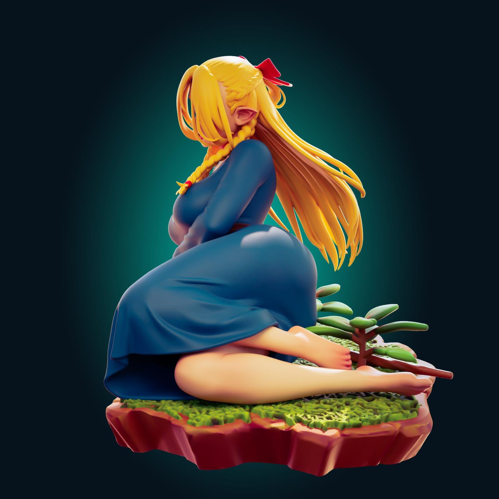 Elf Girl Model Kit | 3D Resin Printed Figurine | Officer Rhu