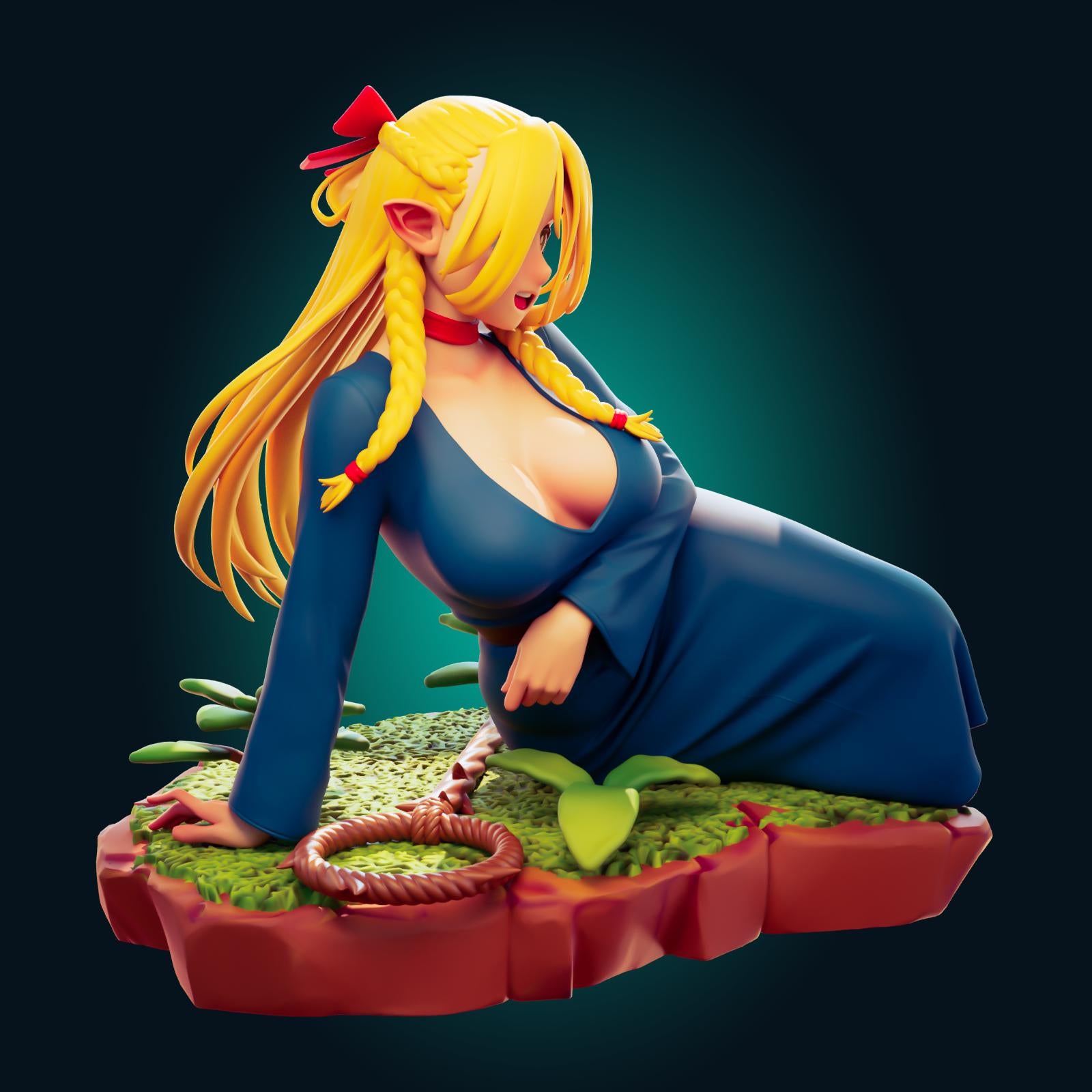 Elf Girl Model Kit | 3D Resin Printed Figurine | Officer Rhu
