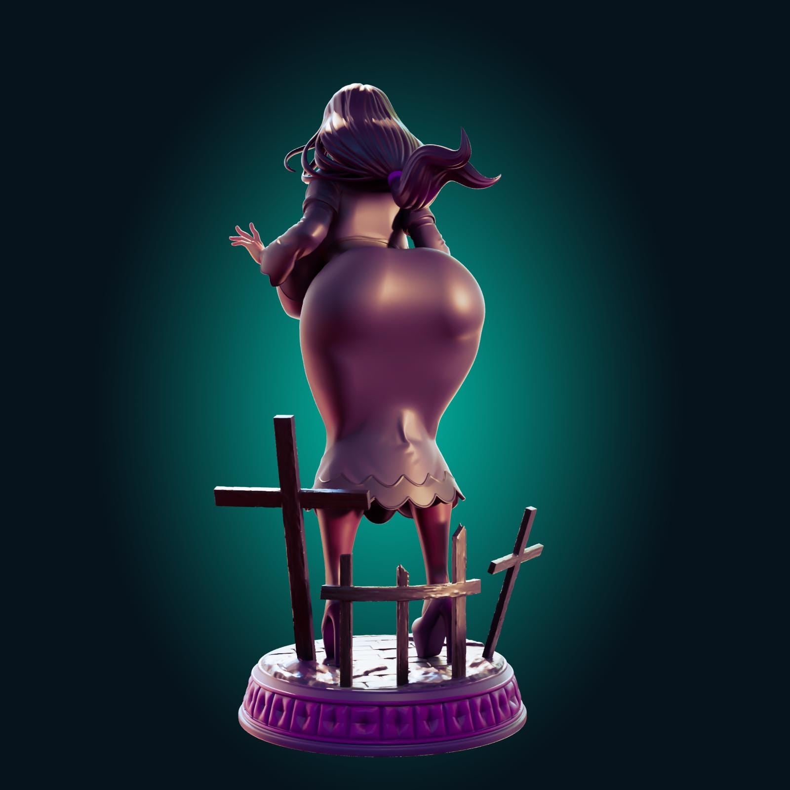 Witch Girl Model Kit | 3D Resin Printed Figurine | Officer Rhu