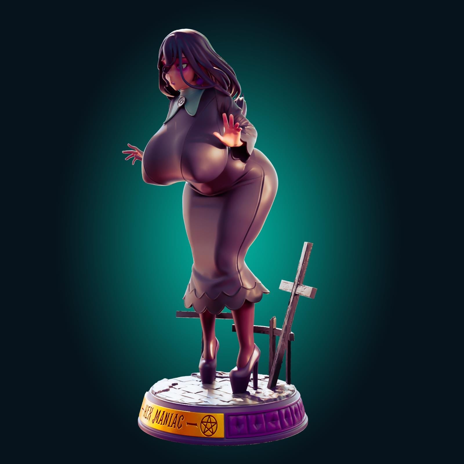 Witch Girl Model Kit | 3D Resin Printed Figurine | Officer Rhu