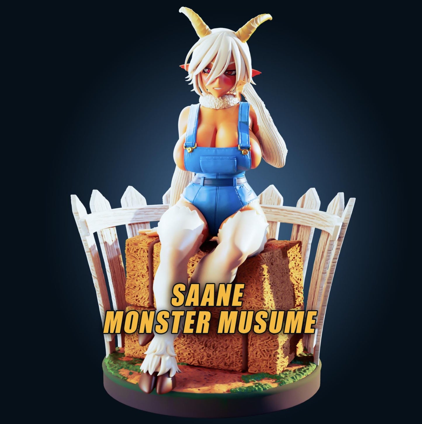 Goat Girl Model Kit | 3D Resin Printed Figurine | Officer Rhu
